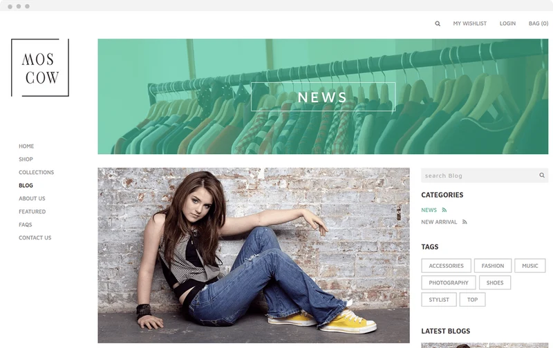 Women's Fashion Store Moscow Shopify Theme