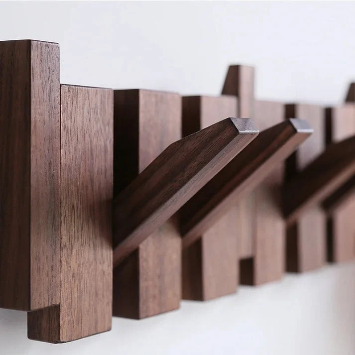 Primo Houten Kapstok | Uniek Pianotoets Design - Compact