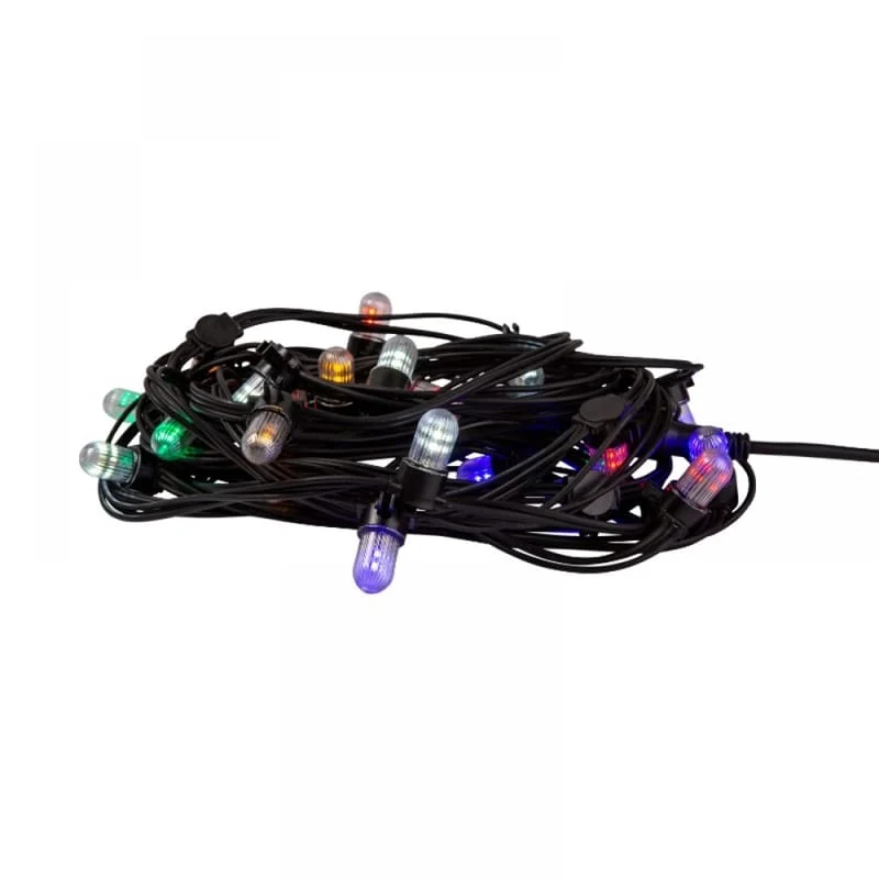 PS230 String Light – 10 m | Black Wire – IP65