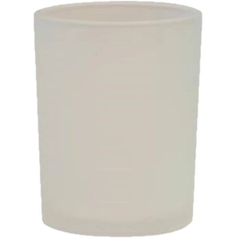 Theelichtglas mat laag set 6 stuks