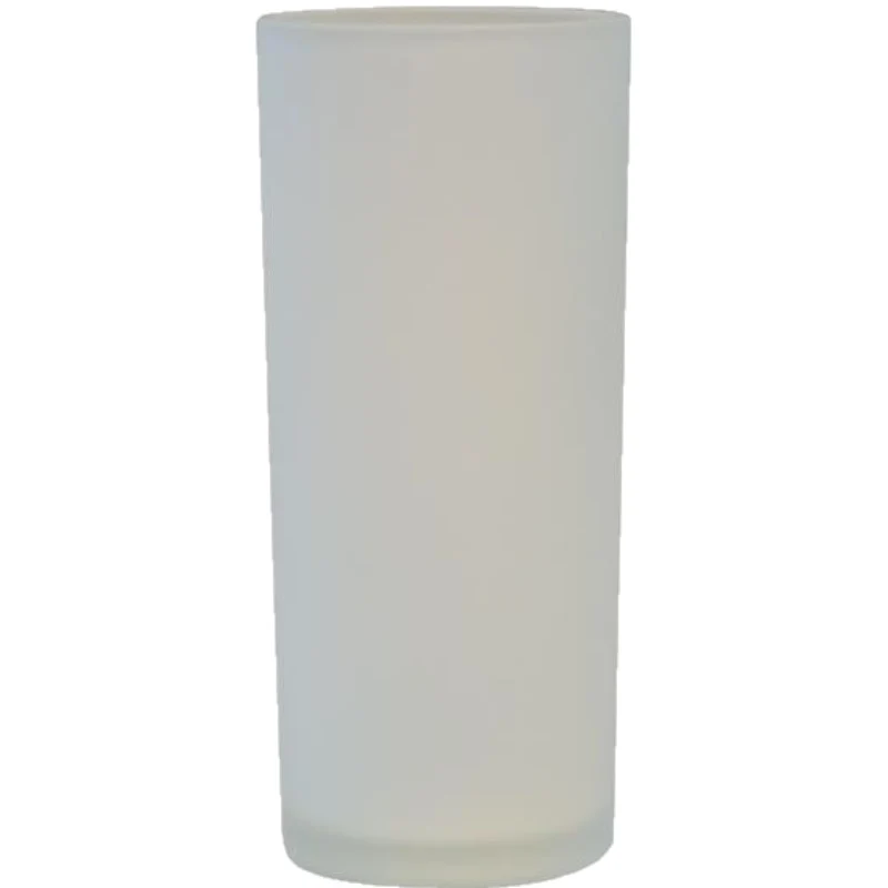 Theelichtglas mat hoog set 3 stuks
