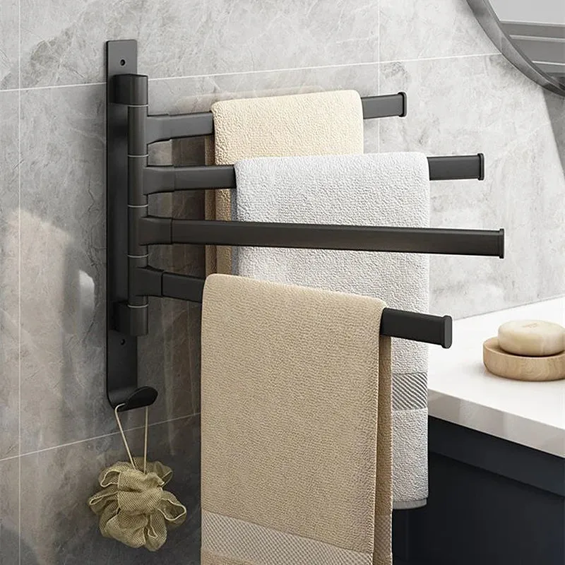 EleganceRack | Ruimtebesparende handdoekhouder met draaibare armen