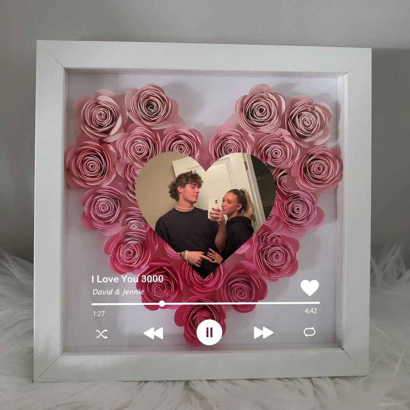 Gepersonaliseerde Fotolijst Schaduwdoos – Liefdesgeschenk