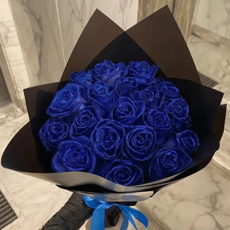 Sprankelende Glittersrozen - Eeuwig Cadeau & Decoratie