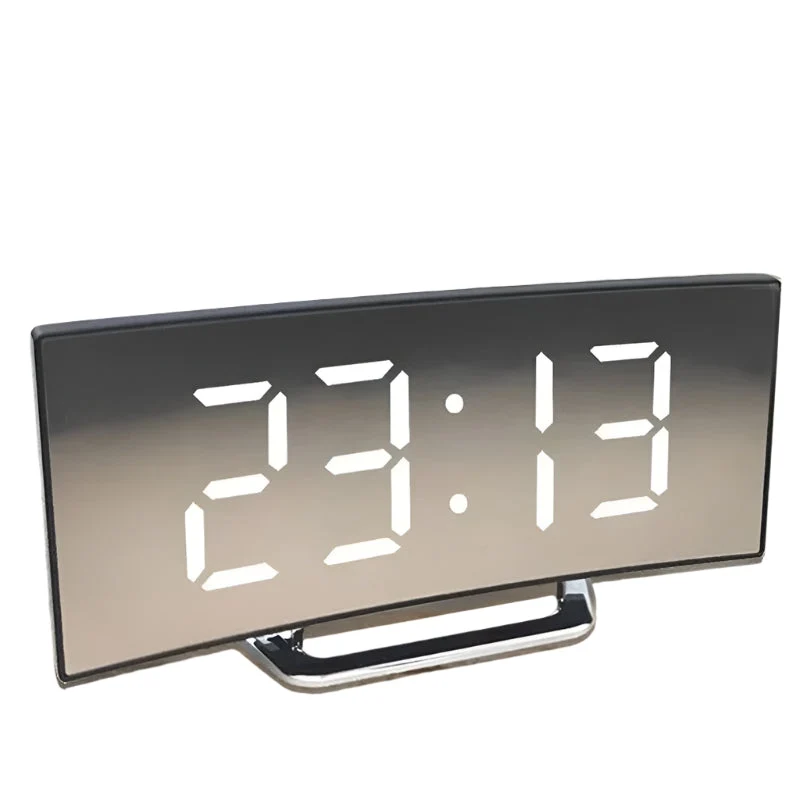 Digitale Wekker met Gebogen LED en Temperatuurweergave