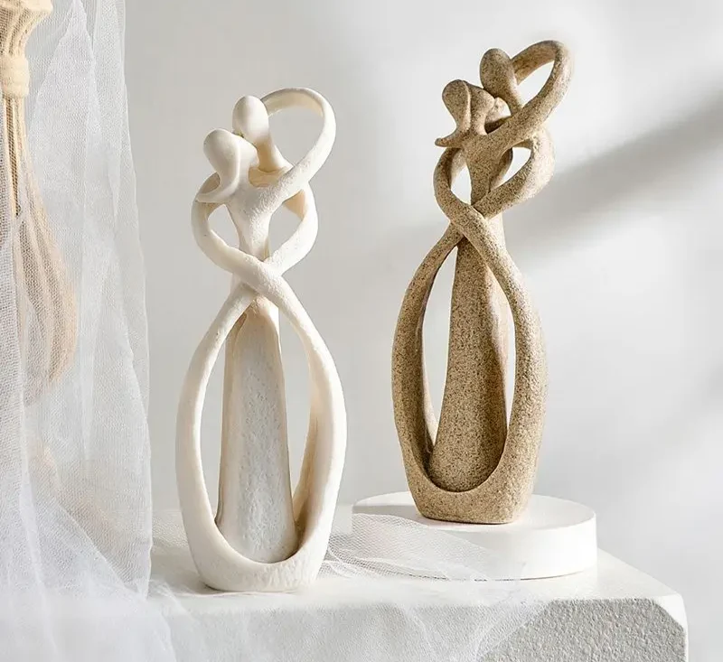 Abstract Liefdesbeeldje Decoratie | Moderne Woondecoratie