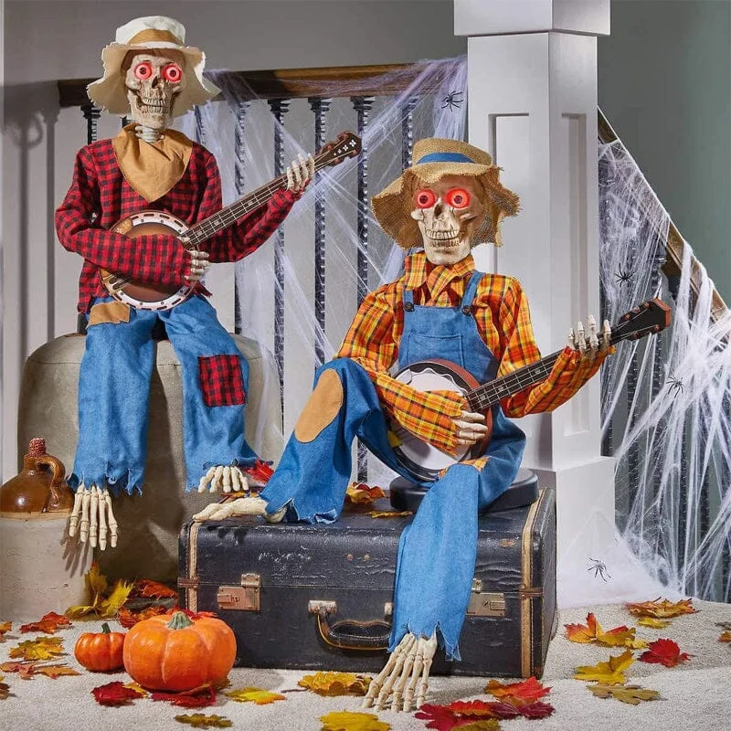 Halloween Decoratie: SkullGroove Zingende Skeletten