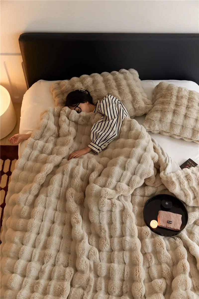 Zachte Pluche Deken voor Ultiem Comfort en Warmte
