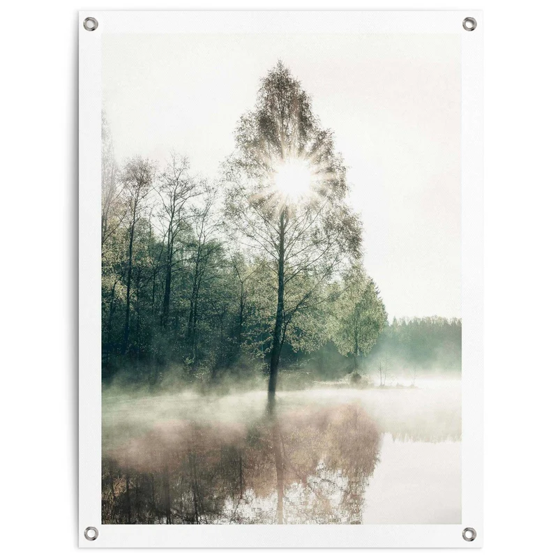 Reinders tuinposter Zon door de bomen - 80x60cm