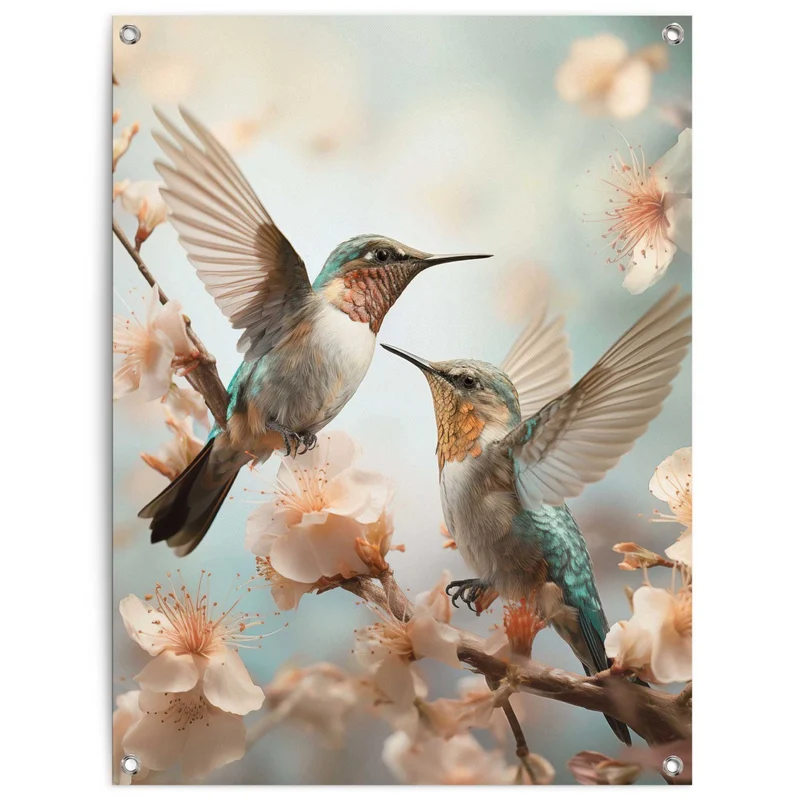Reinders tuinposter Lente Kolibries - 80x60cm