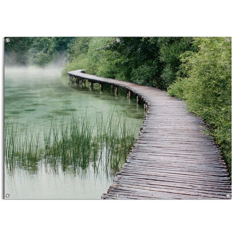 Reinders tuinposter Steiger aan de rand van het meer - 100x140cm