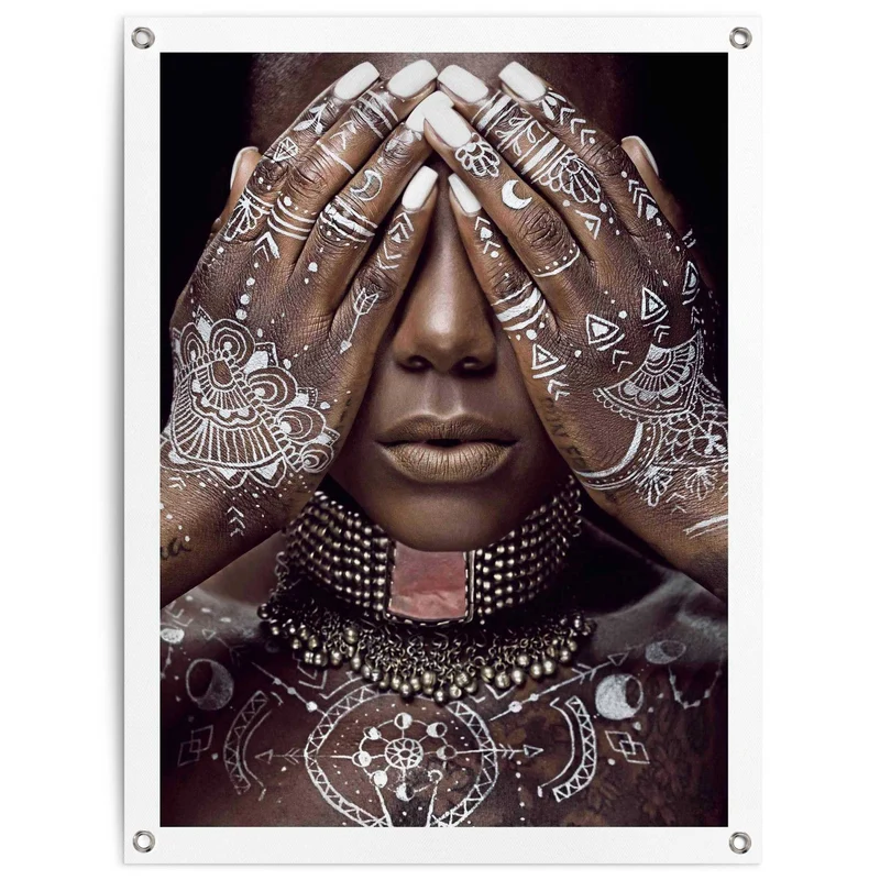 Reinders tuinposter Afrikaanse Vrouw - 80x60cm
