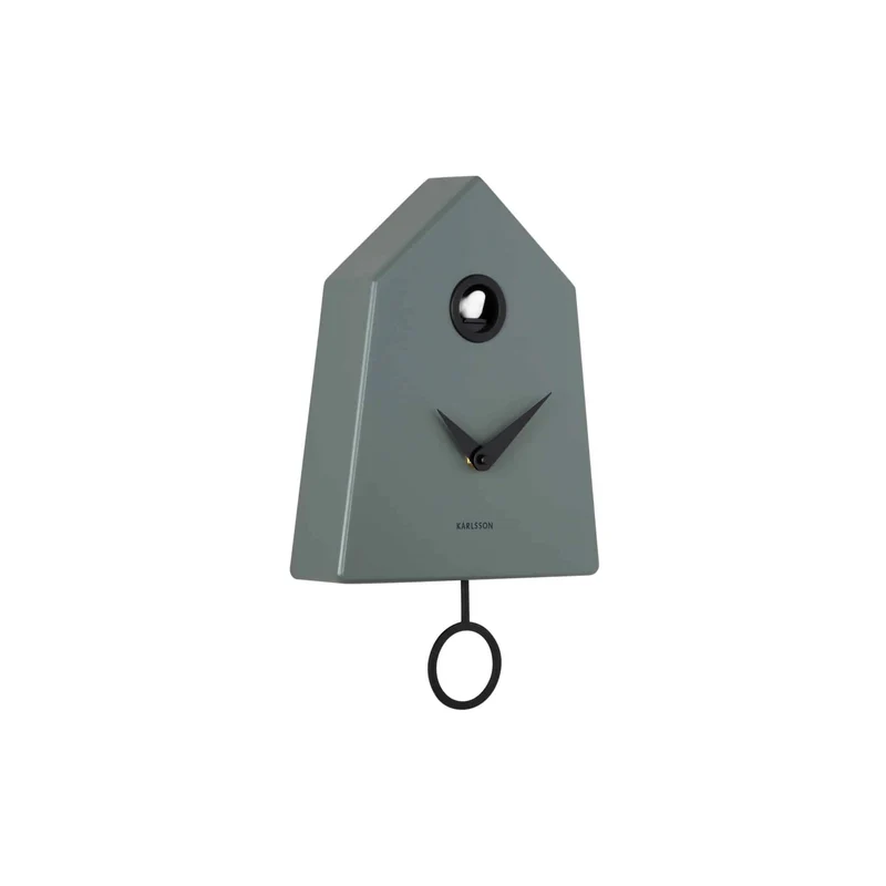 Karlsson wandklok Grafico Cuckoo - groen - 7.4x21.5x35.5cm