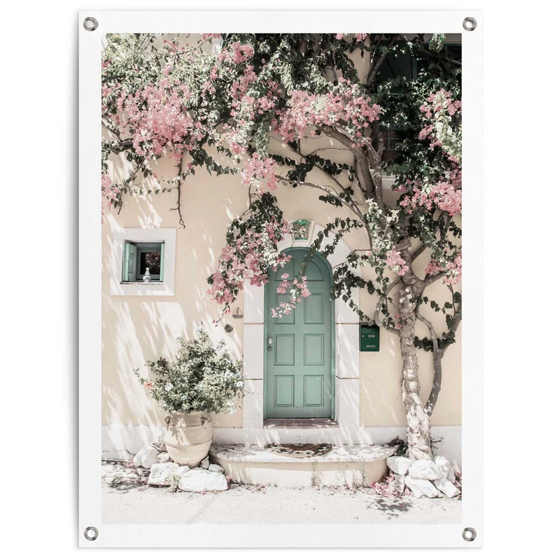 Reinders tuinposter Deur in Griekenland - 80x60cm