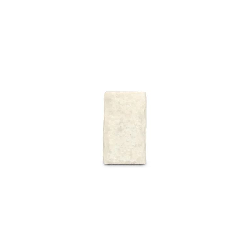S|P Collection - Kandelaar 8x8xH13,5cm marmer wit Opus