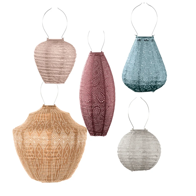 Lumiz Tuinlamp op zonne energie - Solar Lampion - Kauai Set - 5 stuks