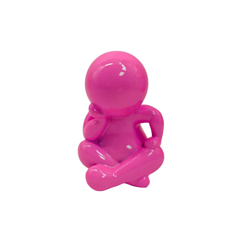 Present Time ornament Amigo Sitting Large - roze - 24x21x34.8cm