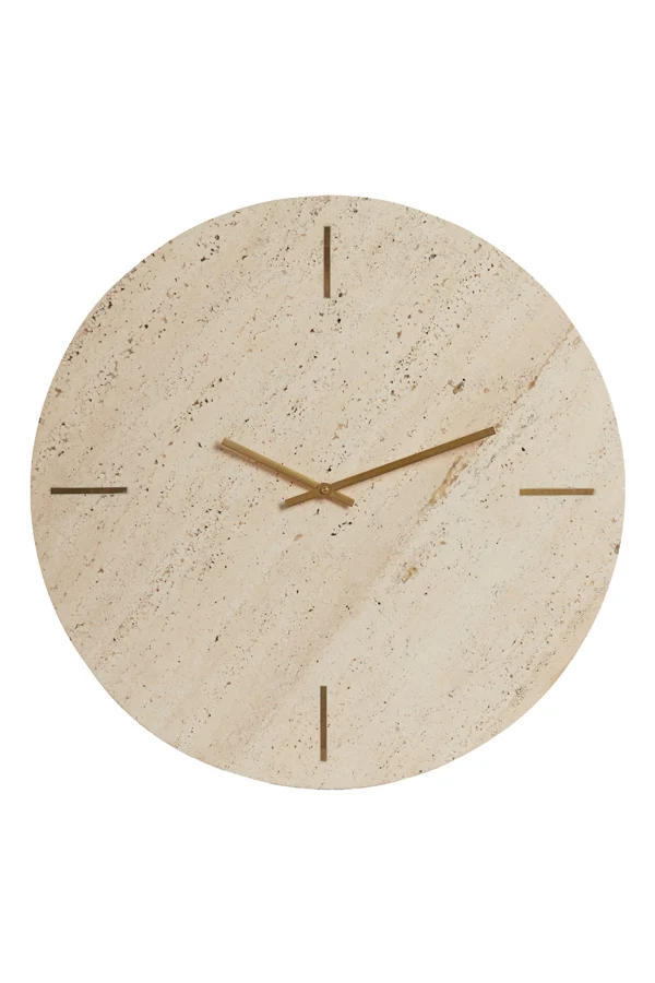 Light & Living klok JENAY - 43x1.5x43cm - bruin