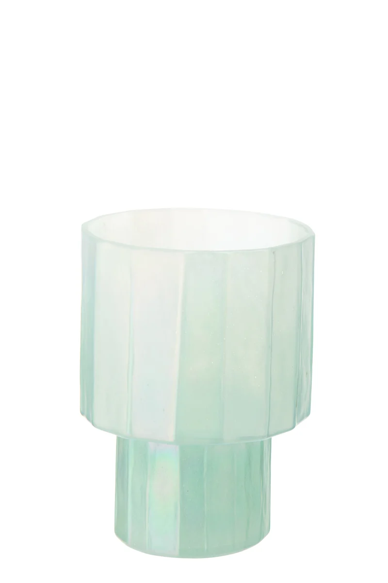 J-Line windlicht Ann - glas - blauw