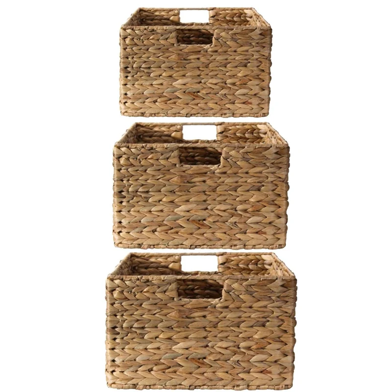 Calicosy - Waterhyacintenmanden - Beige - 33x45x20 cm